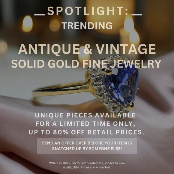 Vintage Estate & Antique Fine Jewelry Sale! Solid Gold 10k 14k 18k Fast Shipping - Picture 1 of 2